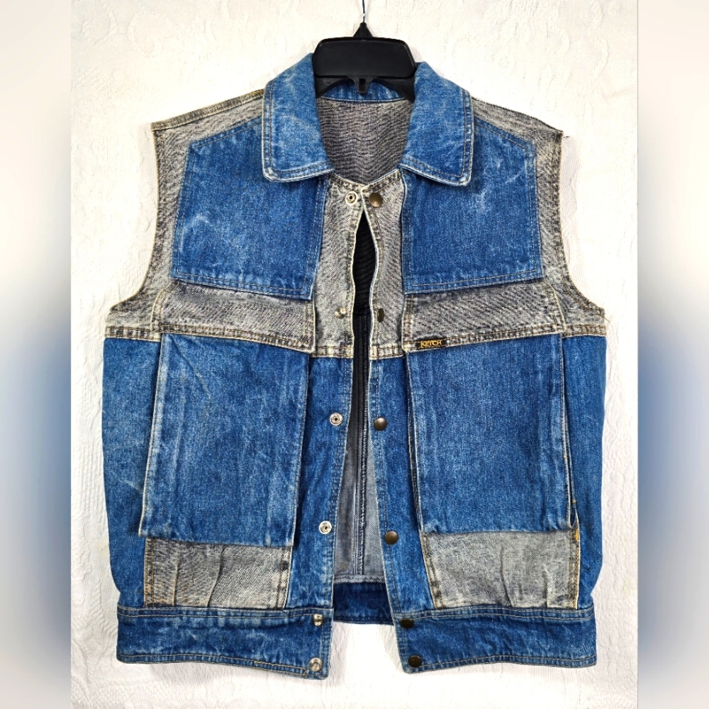 Vintage KETCH unisex Jean Vest